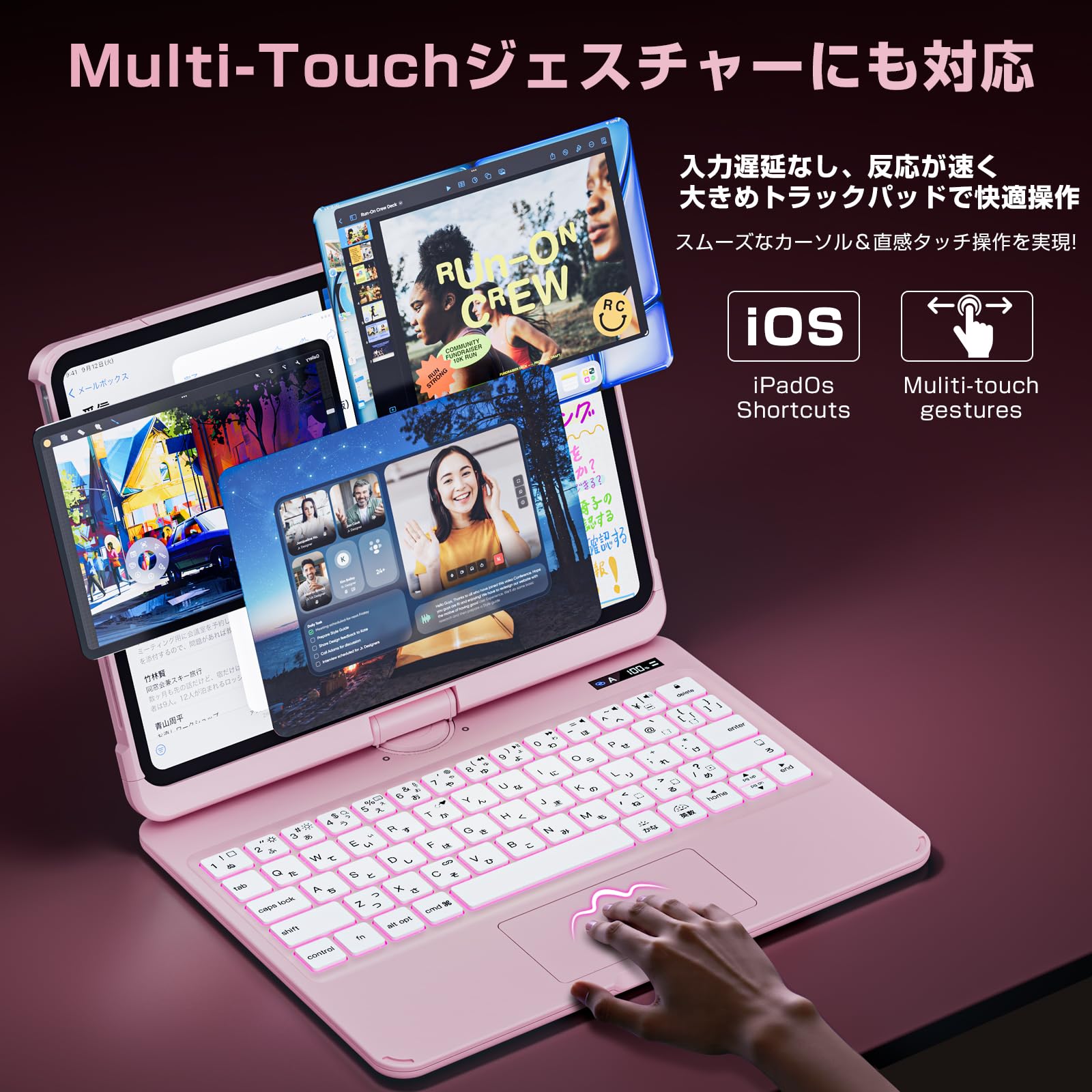 Sencela 2025 ipadキーボード トラックパッド搭載 Amazon.co.jp: Sencela 2025新登場 iPad Pro 12.9インチ対応