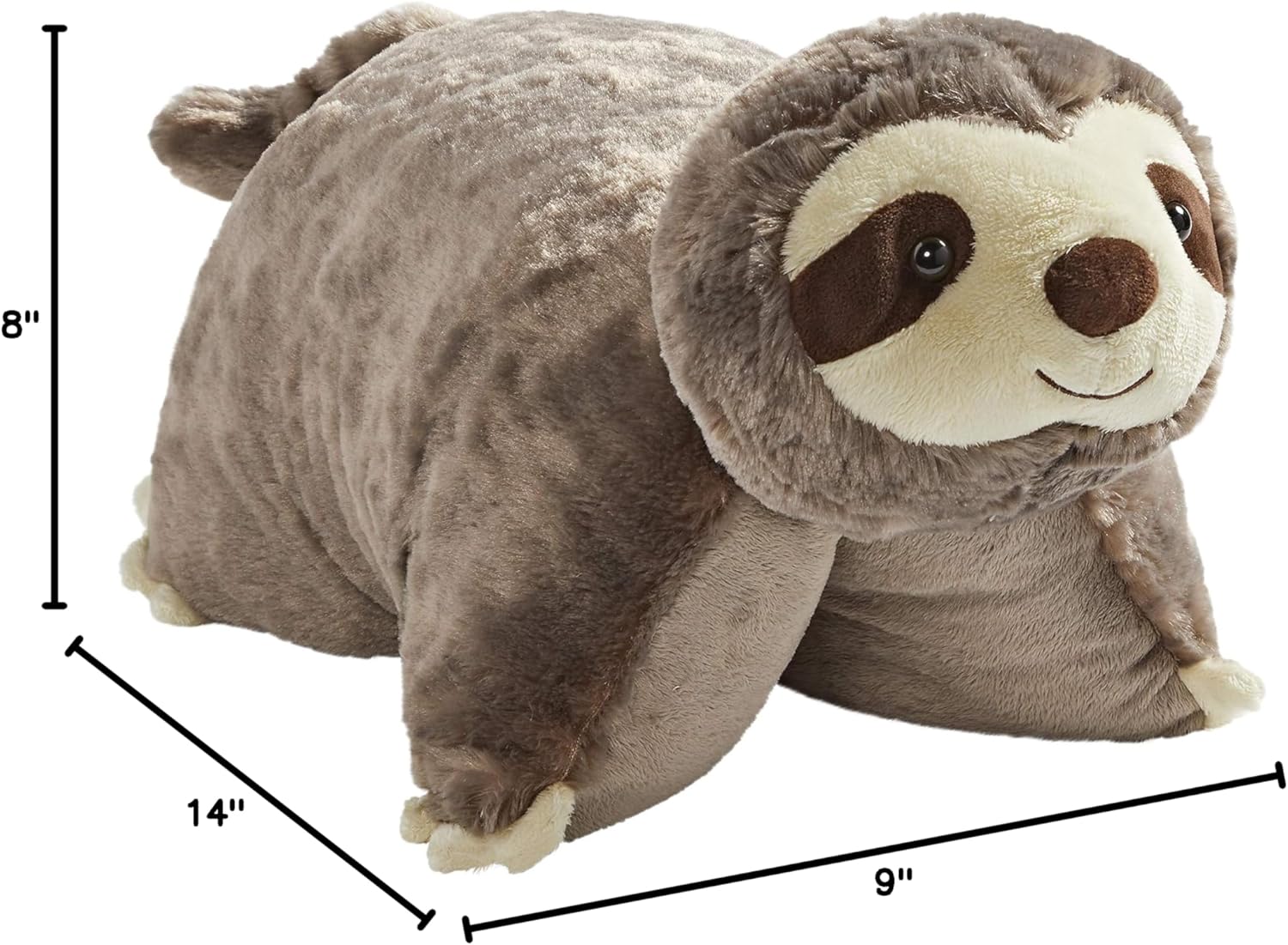Pillow Pets Sunny Sloth Stuffed Animal - 18" Stuffed Animal Plush Toy