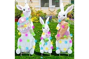 Colorful Giant Yard Pathway Sign Combo, Pack of 3 Large Easter Decorations...