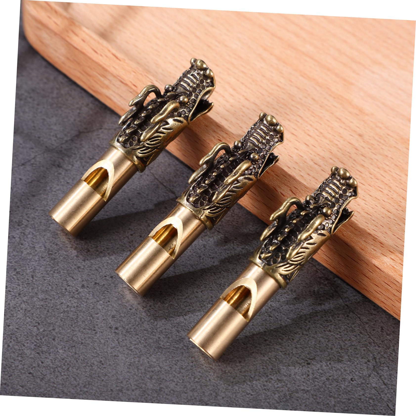 NUOBESTY 3Pcs Dragon Whistles Whistle with Unique Dragon Head Design Loud Emergency Signal Whistle for Camping Hiking Survival Self