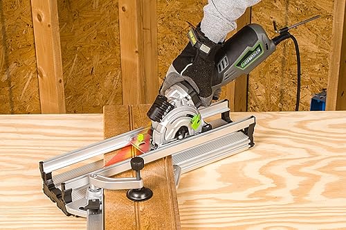 Miniatura 3 de Genesis GPCS535CK Kit de sierra circular compacta de inmersión con empuñadura de control de 5.8 amperios y 3 12 pulgadas con láser, base de inglete,