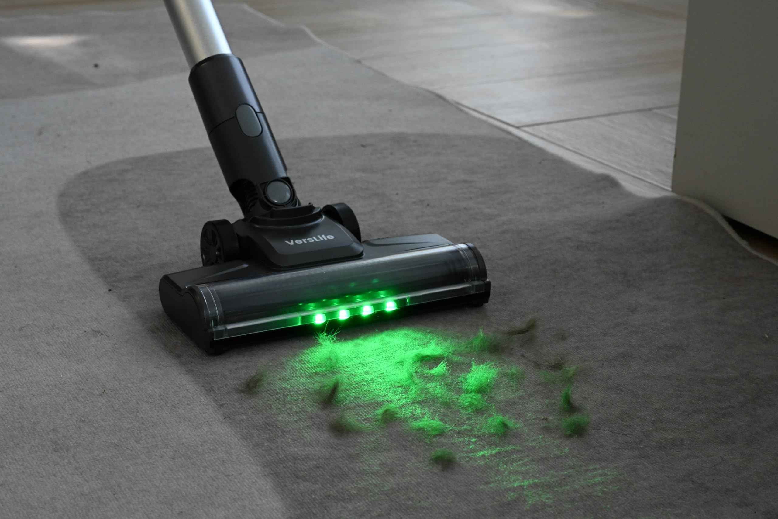 Cordless Vacuum Cleaner, 550W 45Kpa Stick Vacuum with Touch Screen, 60 Mins Runtime Rechargeable Vacuum, Lightweight Powerful Vacuum Cleaner for Home with 1.5L Cup for Pet Hair Carpet Hardwood Floor