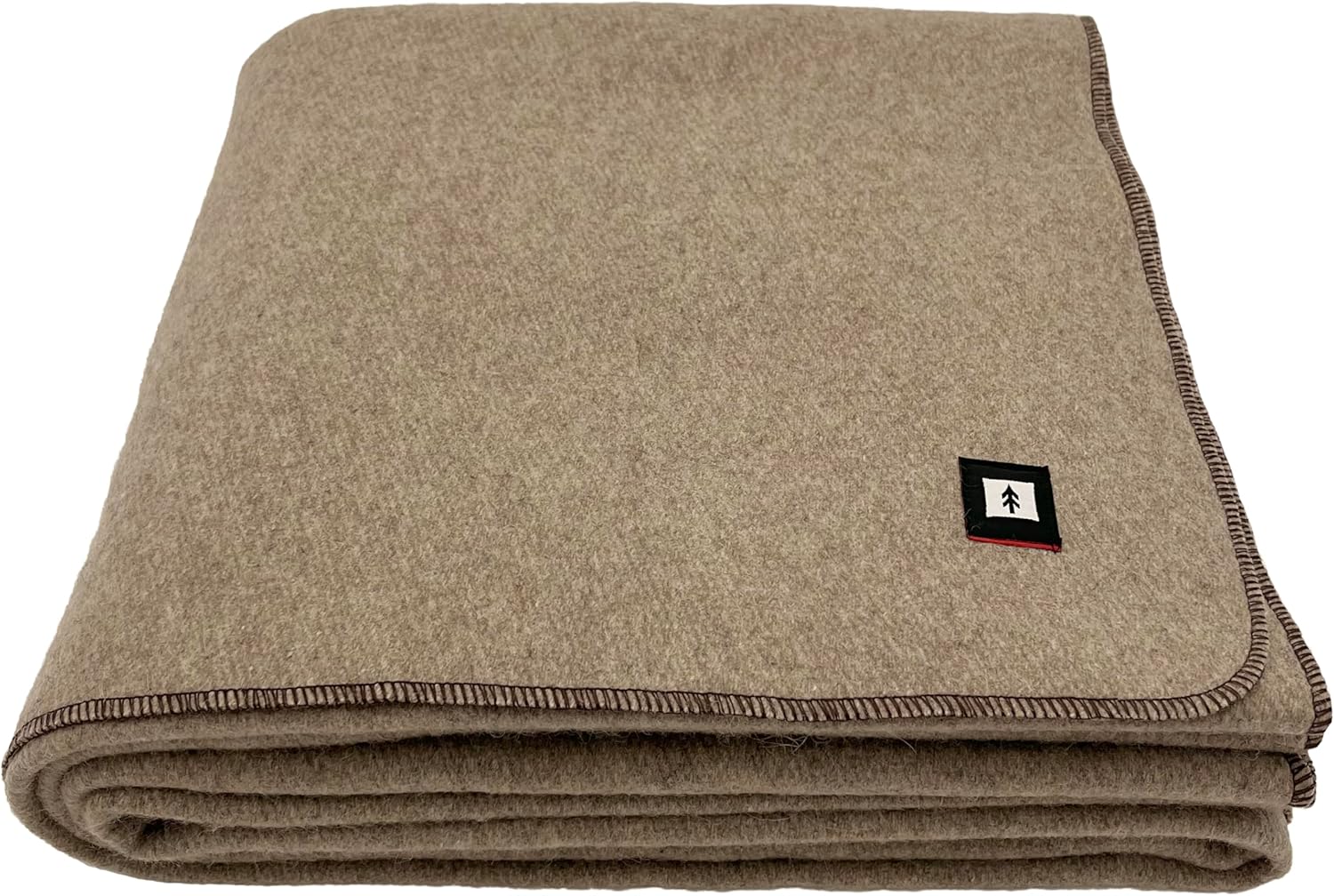 EKTOS 90 Wool Blankets, 90" x 66", Camping Blankets for