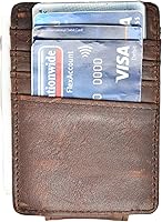 Vista 26 de broche para dinero, cartera con bolsillo frontal, cartera minimalista, para hombre