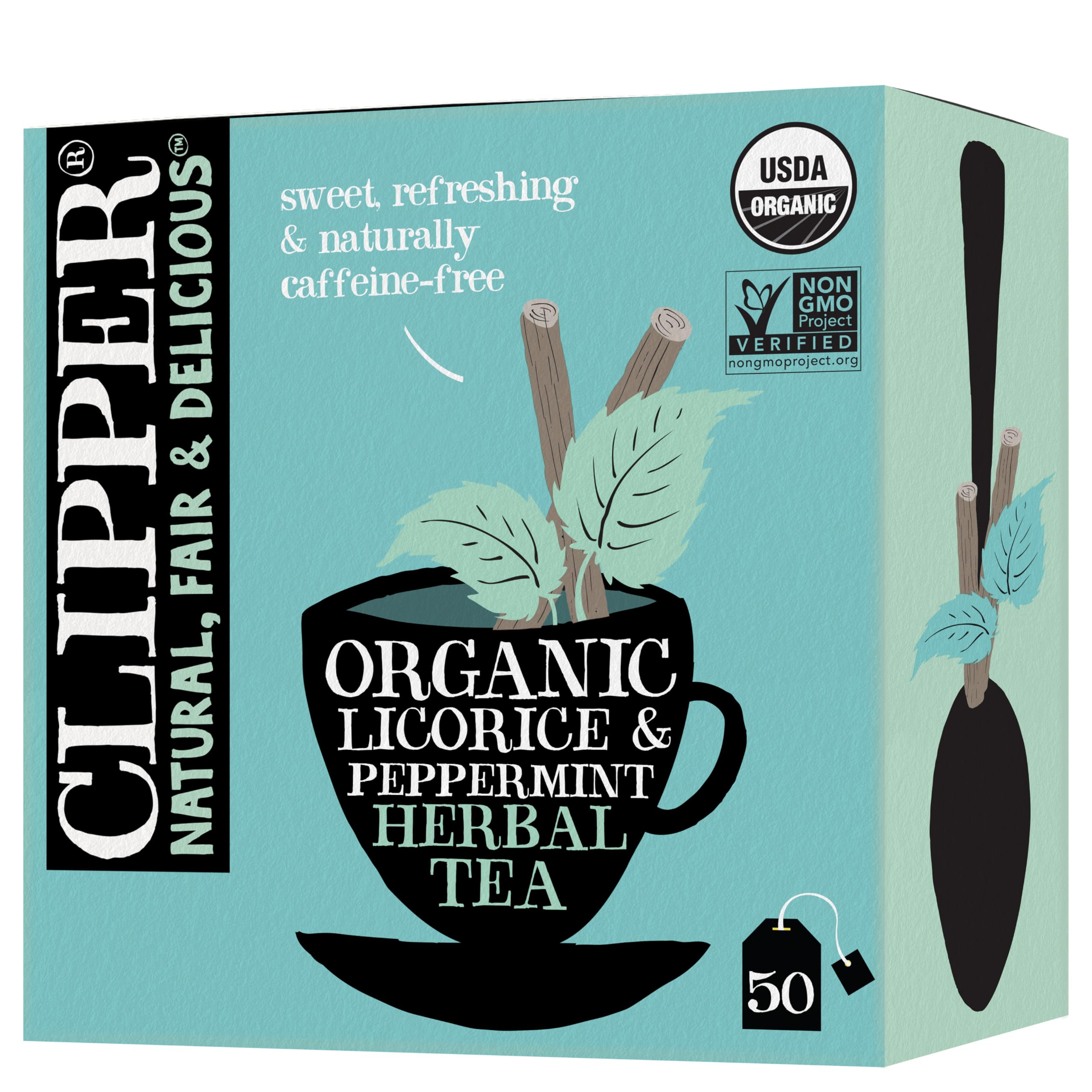 Amazon.com : Clipper Tea Peppermint & Licorice Teabags – Caffeine