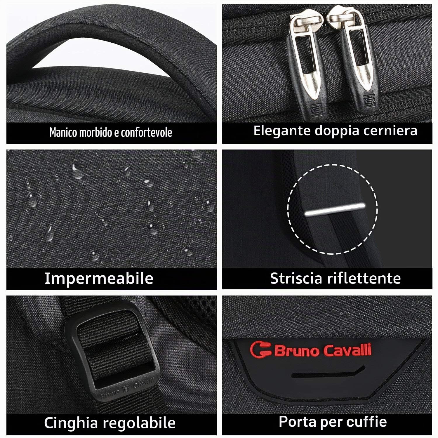 FANDARE Unisex Multiuso Antifurto Zaino con Porta USB Zaino per PC Portatile Impermeabile da Uomo Donna Borsa Universitaria Daypack per La Scuola,Viaggio,Business Poliestere