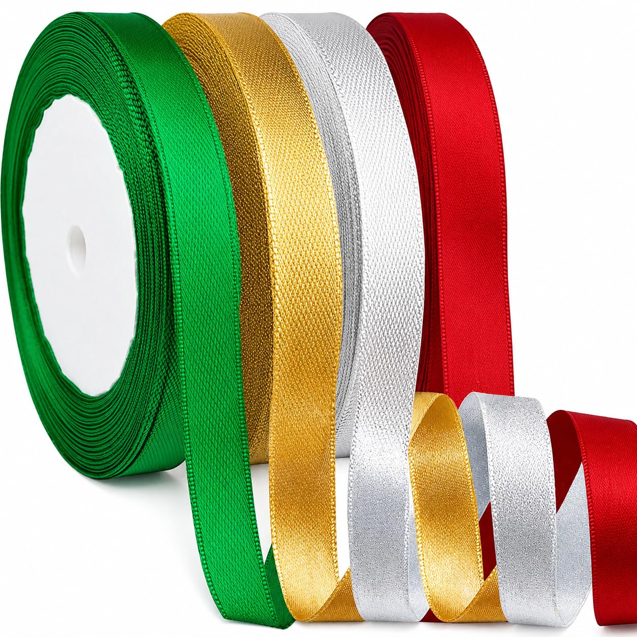OHOME Christmas Ribbons--1 or 4 Pcs