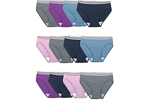 Women's Eversoft Cotton Bikini Underwear: Tag-Free Comfort and Breathability for Everyday Wear
