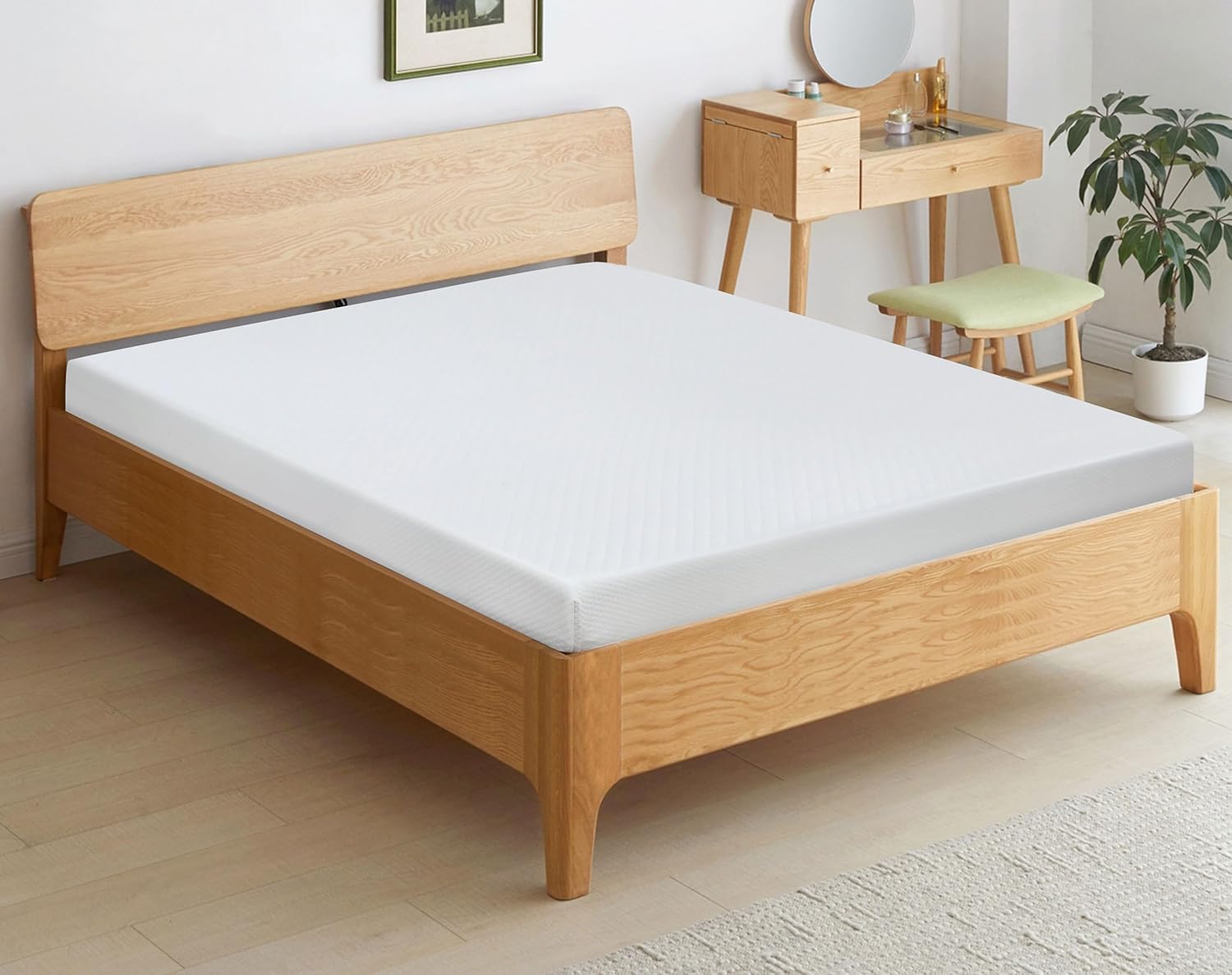 Full Size Bamboo Charcoal Infused Cooling Gel Memory Foam Mattress for a Cool Sleep & Pressure Relief, Medium Firm Comfort & Supportive Mattresses, Bed in a Box, CertiPUR-US Certified
