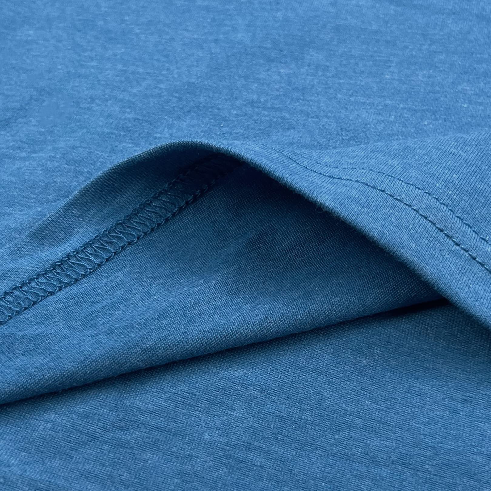 LOOKFACE T-shirt da donna girocollo morbide t-shirt grafiche carine, Heather Indigo, L