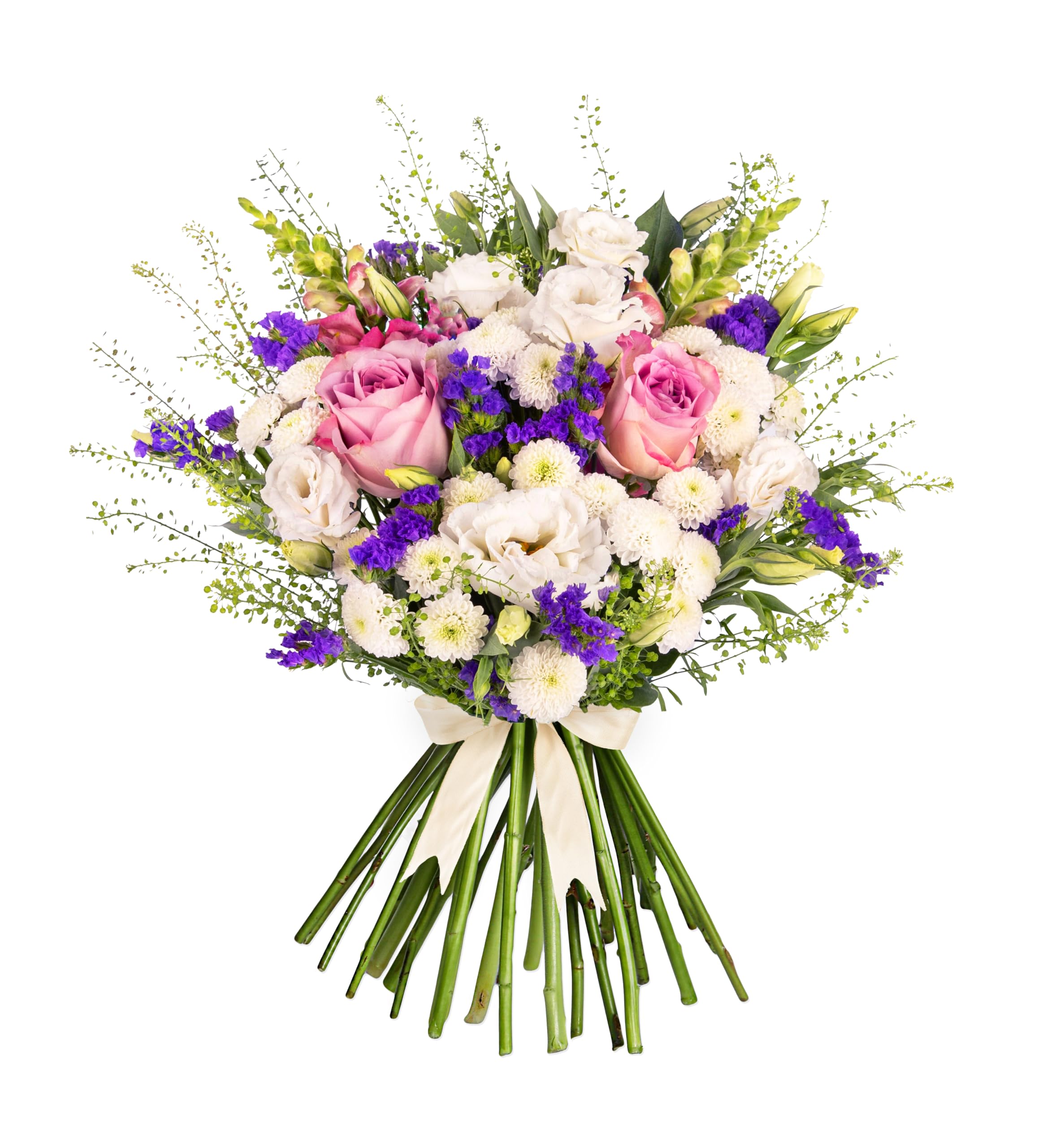 Composition florale fraîche livrée Sauvage et Merveilleux - Cadeau élégant