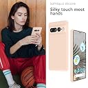 YATWIN Silicone Back Case for Google Pixel 7 Pro, Soft-Touch Phone Back Cover for Google Pixel 7 Pro - Link Pink gallery image