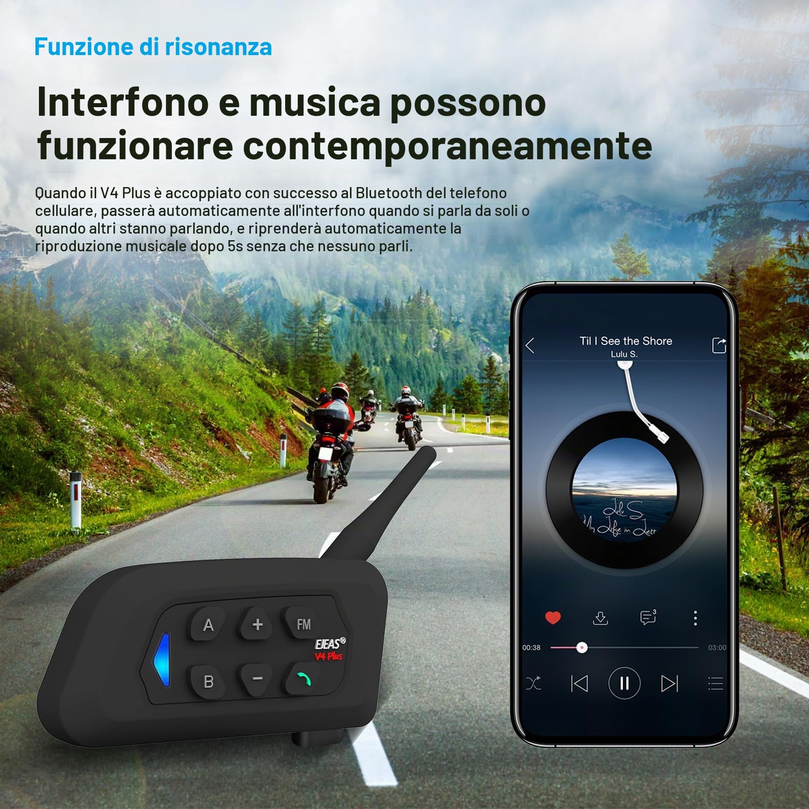 V4C Plus Cuffia per Arbitro, Tipo C, Sistema di Comunicazione fino a 4 Arbitri con Cuffie per Pallavolo, Calcio e Pallamano(Destra) (1 Pezzo)