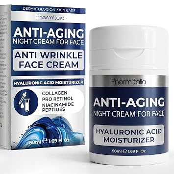 Pharmlitalia Instant Face Lift Cream for Women - Wrinkle Cream for Deep Wrinkles - Face Moisturizer for Women Dry Skin - Night Cream Anti Aging - 1.69 Fl Oz