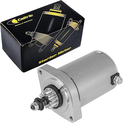 Caltric Motor de arranque compatible con Cub Cadet KM 21163-7024 KM 21163-0714 KM 21163-0727 KM 21163-0743