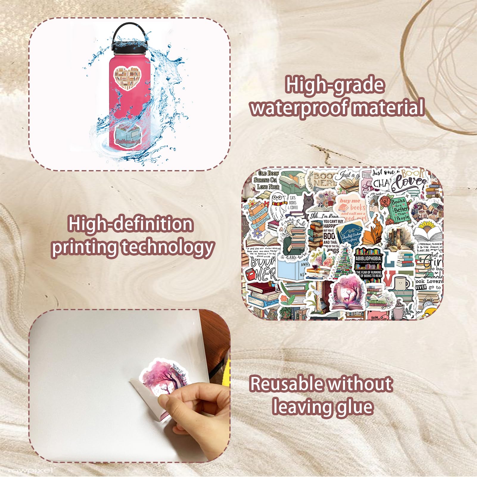 FANNAS Kawaii Stickers, 100 Pezzi Adesivi Kawaii Anime Carini Ragazze, Adesivi Scrapbooking