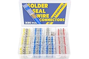 Solder Seal Wire Connectors (330PCS) - Heat Shrink Butt Connectors for Marine Grade