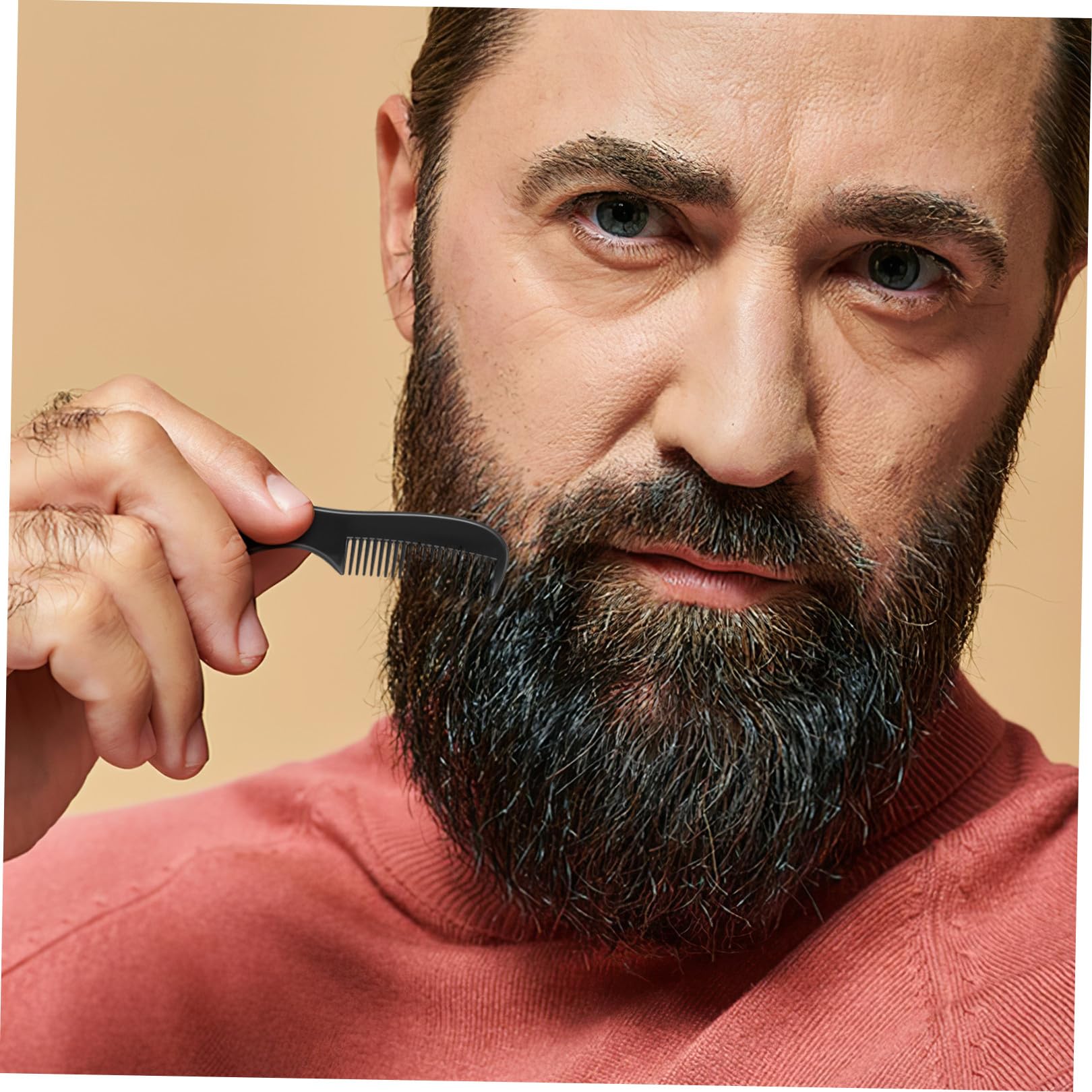 FRCOLOR 40pezzi Pettine Per Barba e Pocket Da Design Ergonomico Per Stile e Pettini Per Uomo Manutenzione Facile e Pratica Per Viaggi e Uso Quotidiano