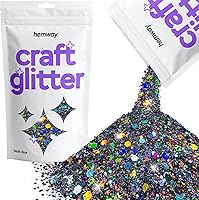 Vista 37 de Hemway Craft Glitter - Escamas de lentejuelas metálicas de varios tamaños para manualidades de resina y epoxi, suministros para vasos, tarjetas