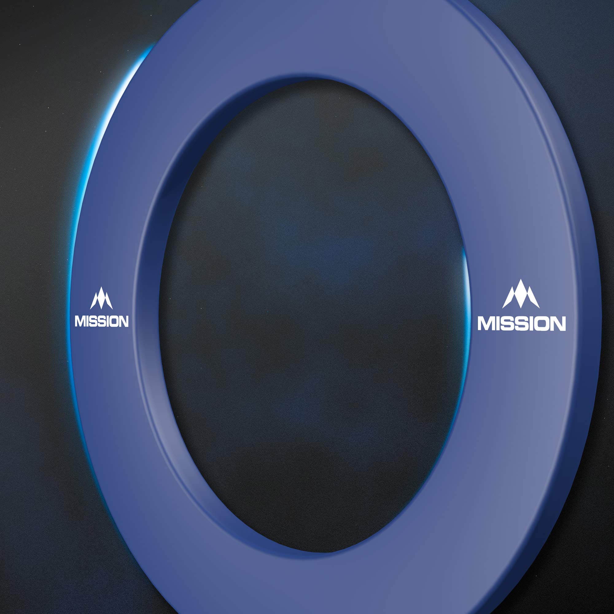 Mission Darts Dartboard Surround | Professional Durable Polymer Dartboard Surround in Multiple Colours Red, Blue and Black (Blue)