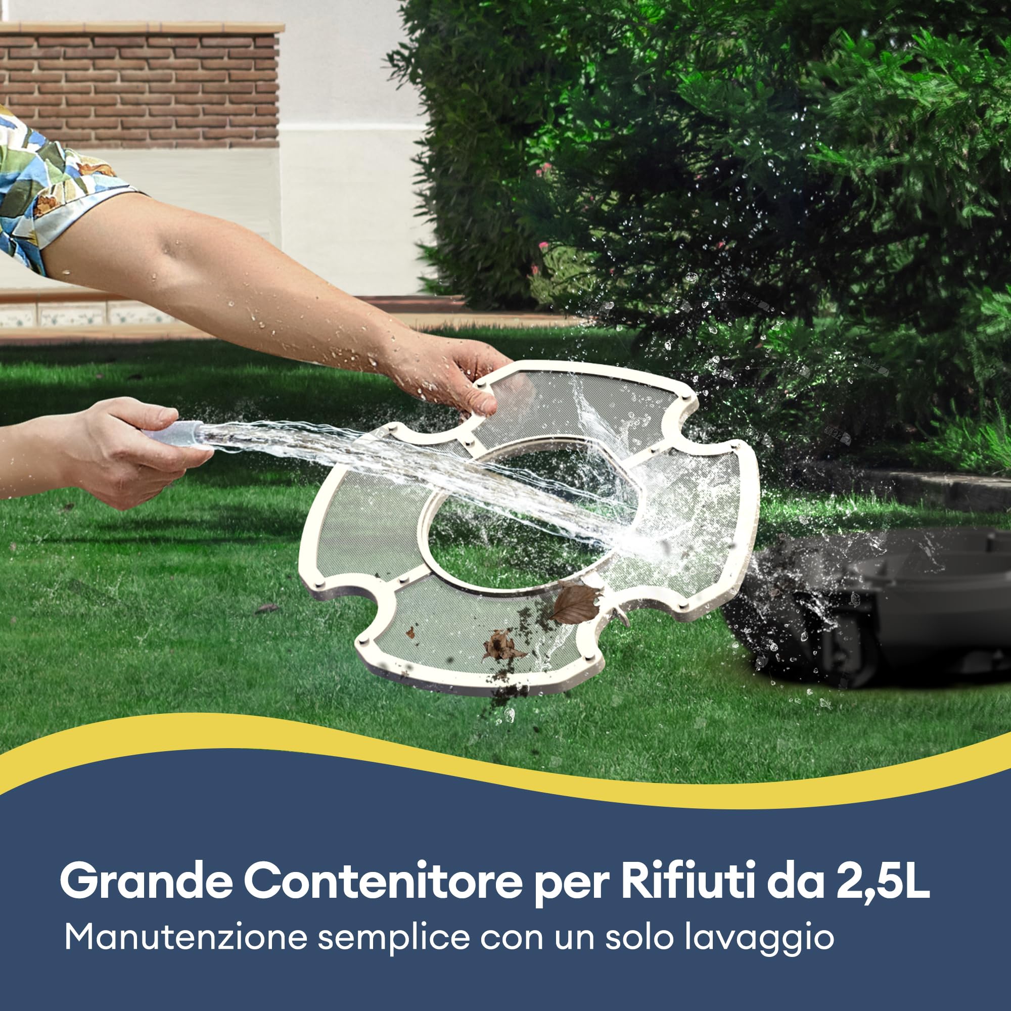 Ultenic Pooleco 10 Robot Piscina Senza Fili,Doppia Filtrazione,Doppio Motore,robot piscina fuori terra, 90 Min di Pulizia,Parcheggio Automatico, per piscine fino a 80 m²