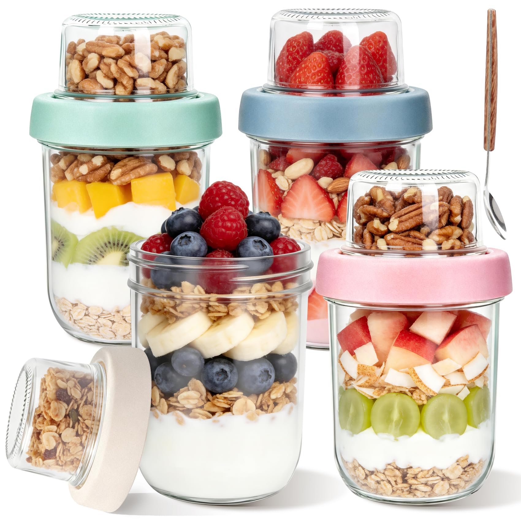 MR.KIANGCI Overnight Oats Gläser mit Deckel