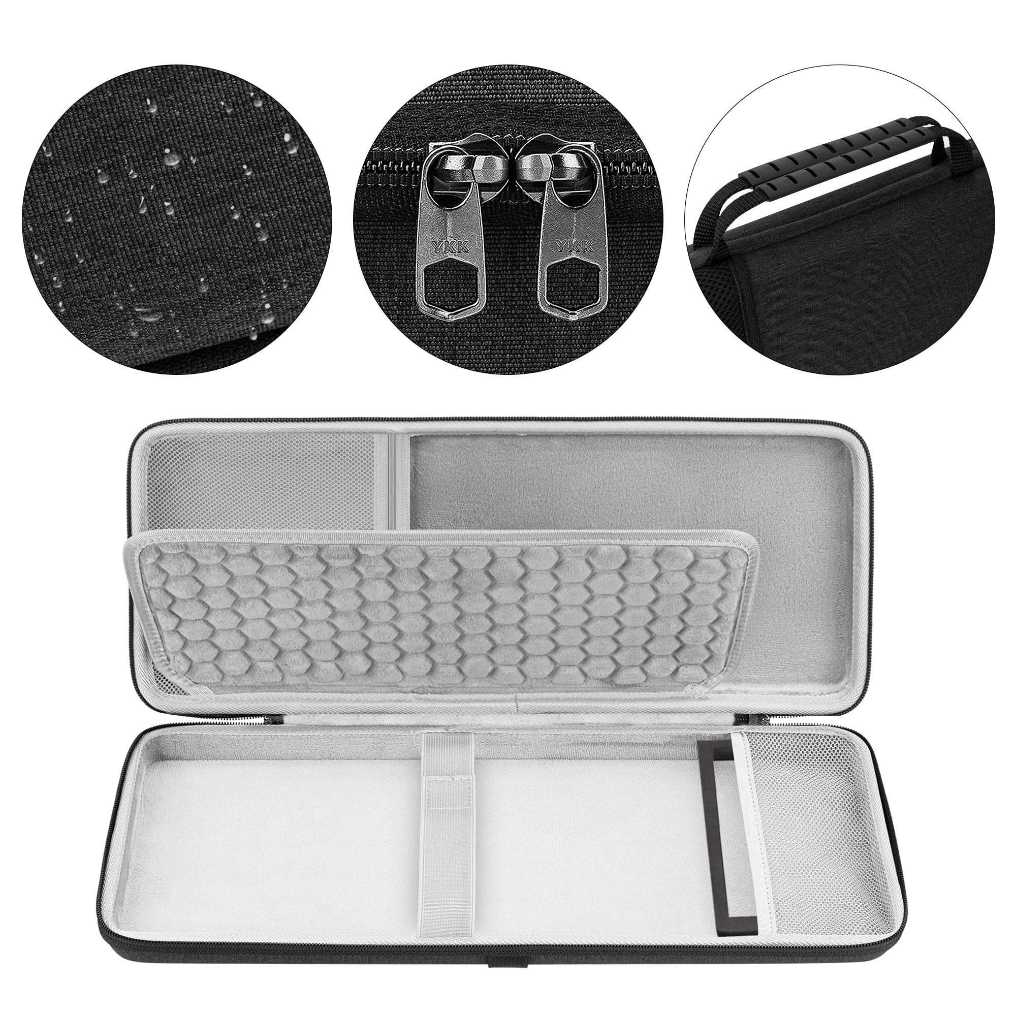 Geekria 75% 84-Tasten Tastatur- & Maus-Set Hardcase, kompatibel mit Aula F75 Pro/F75, Keychron K2 V2/K2/Q1/V1, ASUS ROG Azoth 75%, Redragon K673 PRO