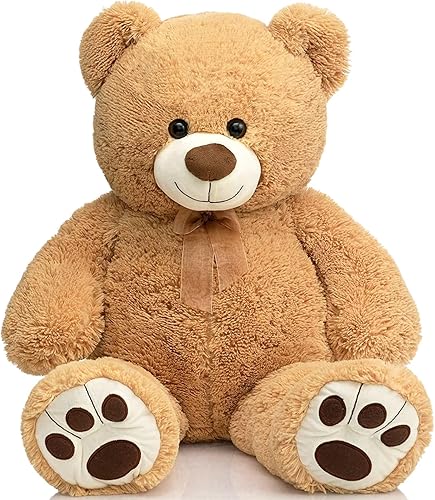 Miniatura 17 de HollyHOME oso de peluche gigante, animal de peluche, diseño de oso grande de 36 pulgadas Rosa,Beige,Azul,Marrón,Chocolate,Gris,Azul