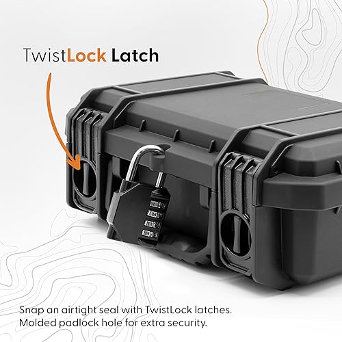 Miniatura 2 de Evergreen Funda protectora de caja seca de munición 230, fabricada en Estados Unidos, resistente al agua IP67, segura para viajes, lata de