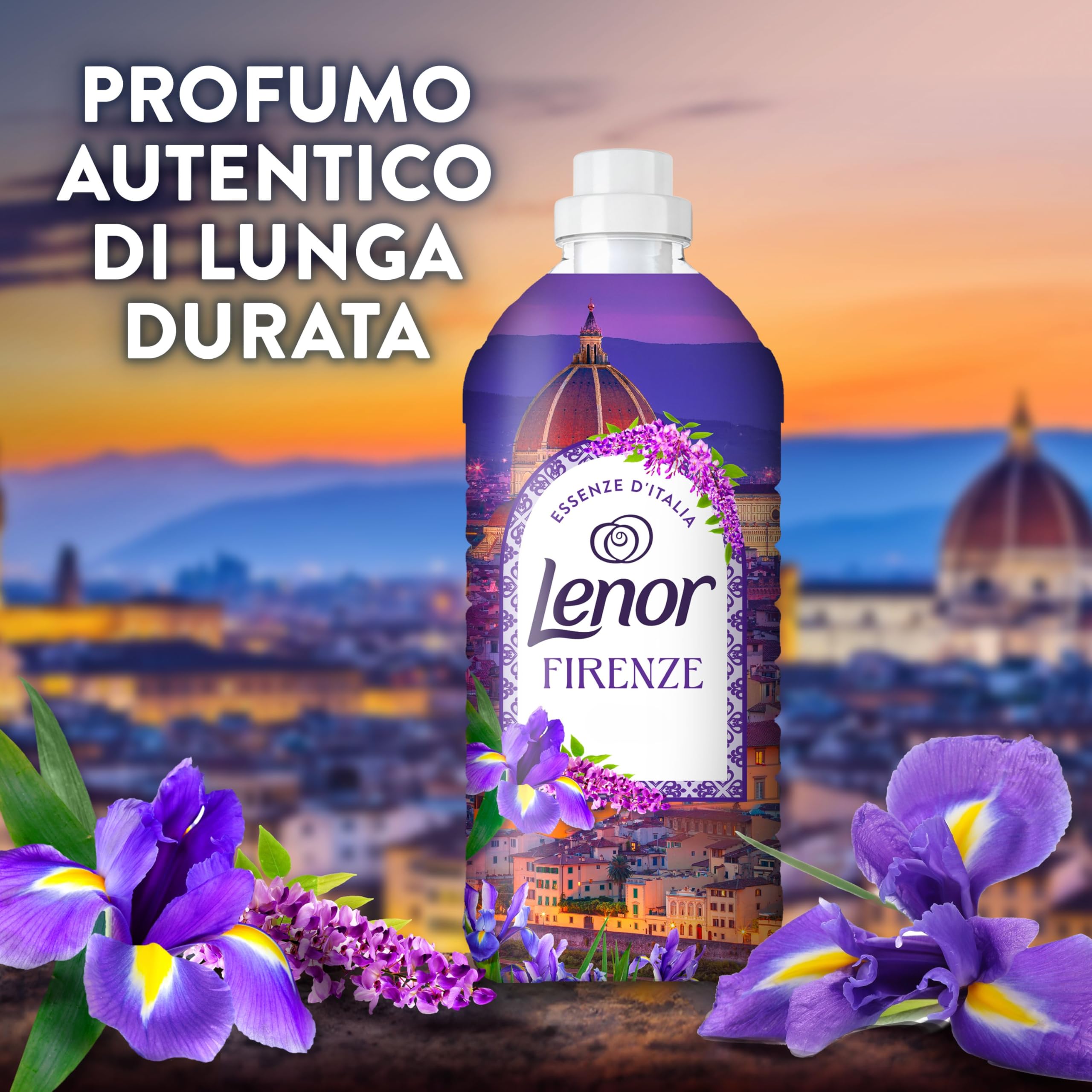 Lenor Ammorbidente Lavatrice Concentrato Essenze d’Italia, 440 Lavaggi (8x55), Firenze, Note Di Iris e Glicine, Profumo autentico di lunga durata
