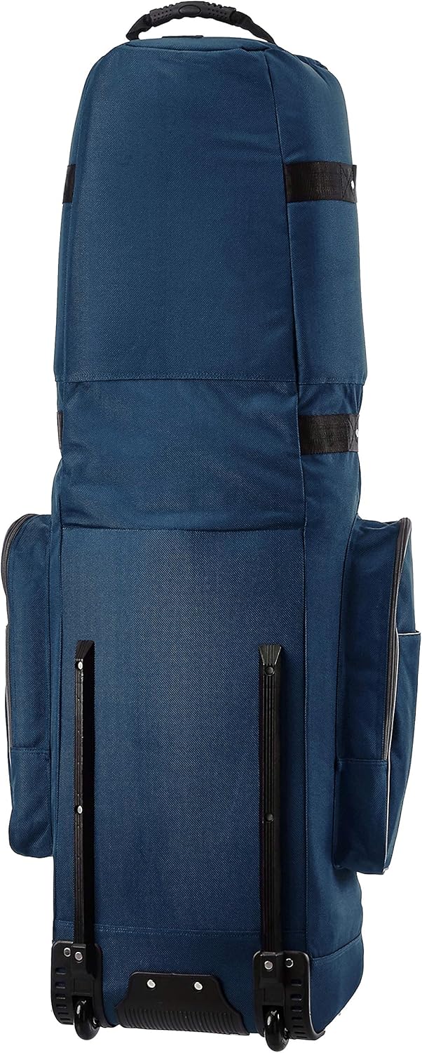 Amazon Basics Soft-Sided Golf Travel Bag, rear view med hjul