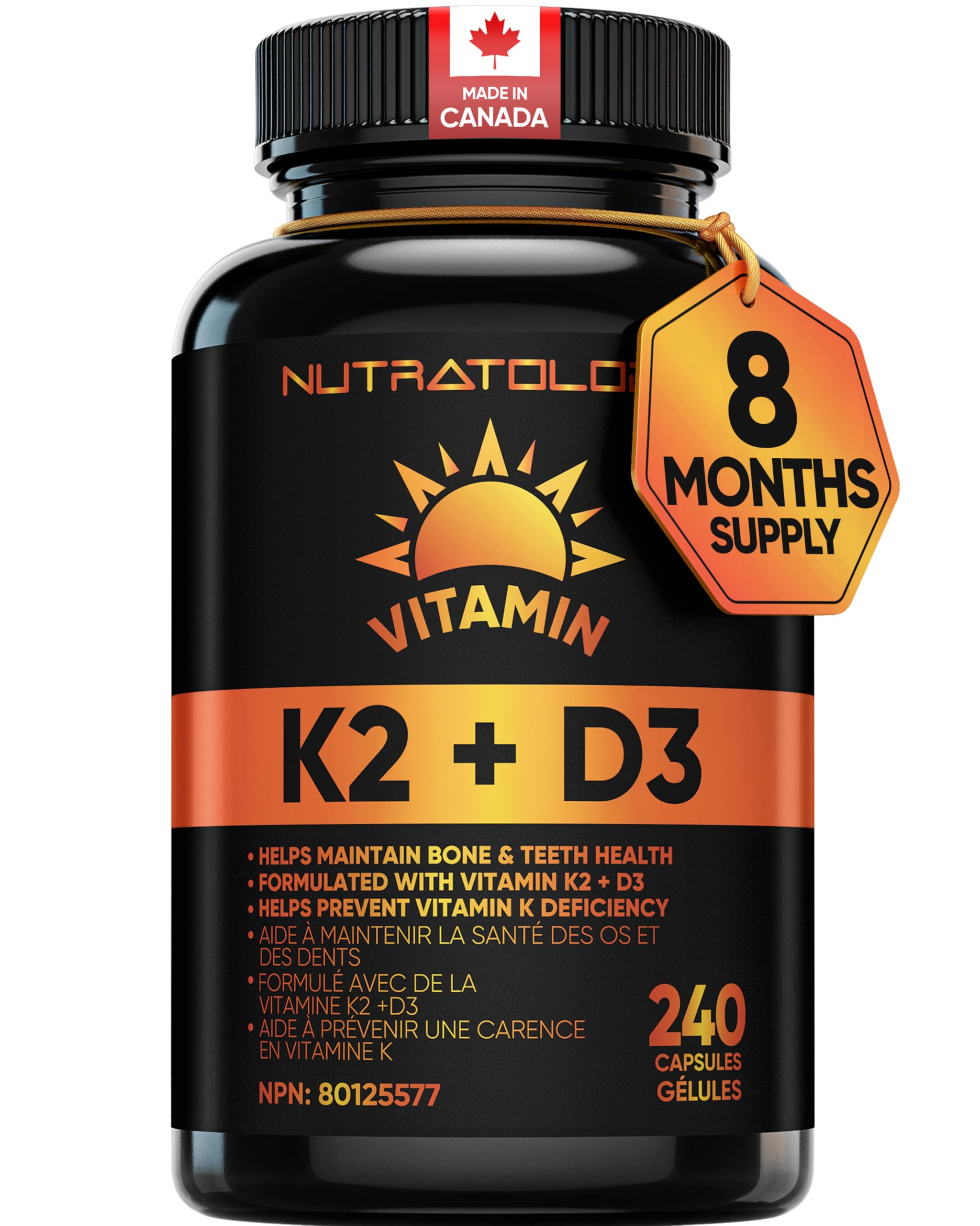 Nutratology® Vitamin K2 + D3