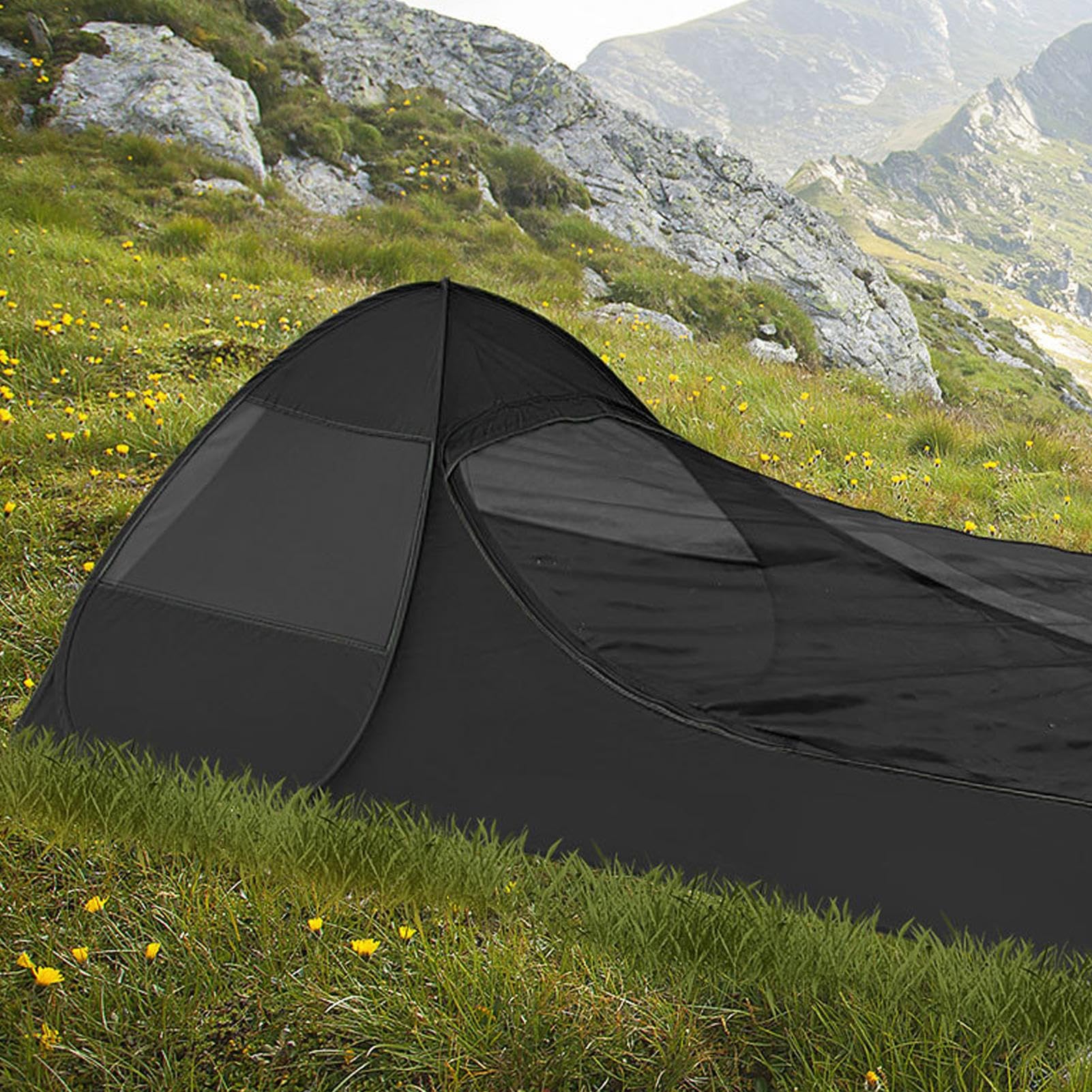 Tienda de campaña con pantalla instantánea – Tienda de campaña | Saco de dormir con doble cierre | Refugio portátil Equipo Camping al aire libre Senderismo Picnic Viajes al aire libre