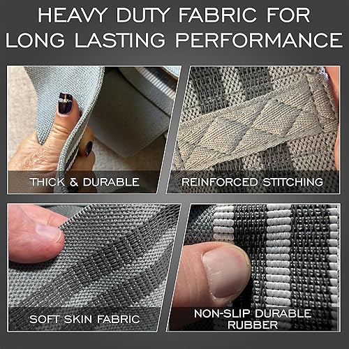 Miniatura 3 de Performance - Bandas de resistencia de 76 pulgadas de longitud extendida para entrenar | Banda de tela gruesa antideslizante extra larga de 3