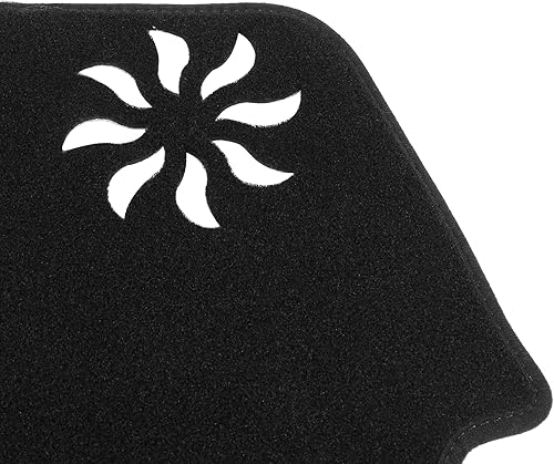 Miniatura 9 de X AUTOHAUX Cubierta antideslizante para salpicadero de automóvil, poliéster de repuesto para Toyota Camry 2007-2011