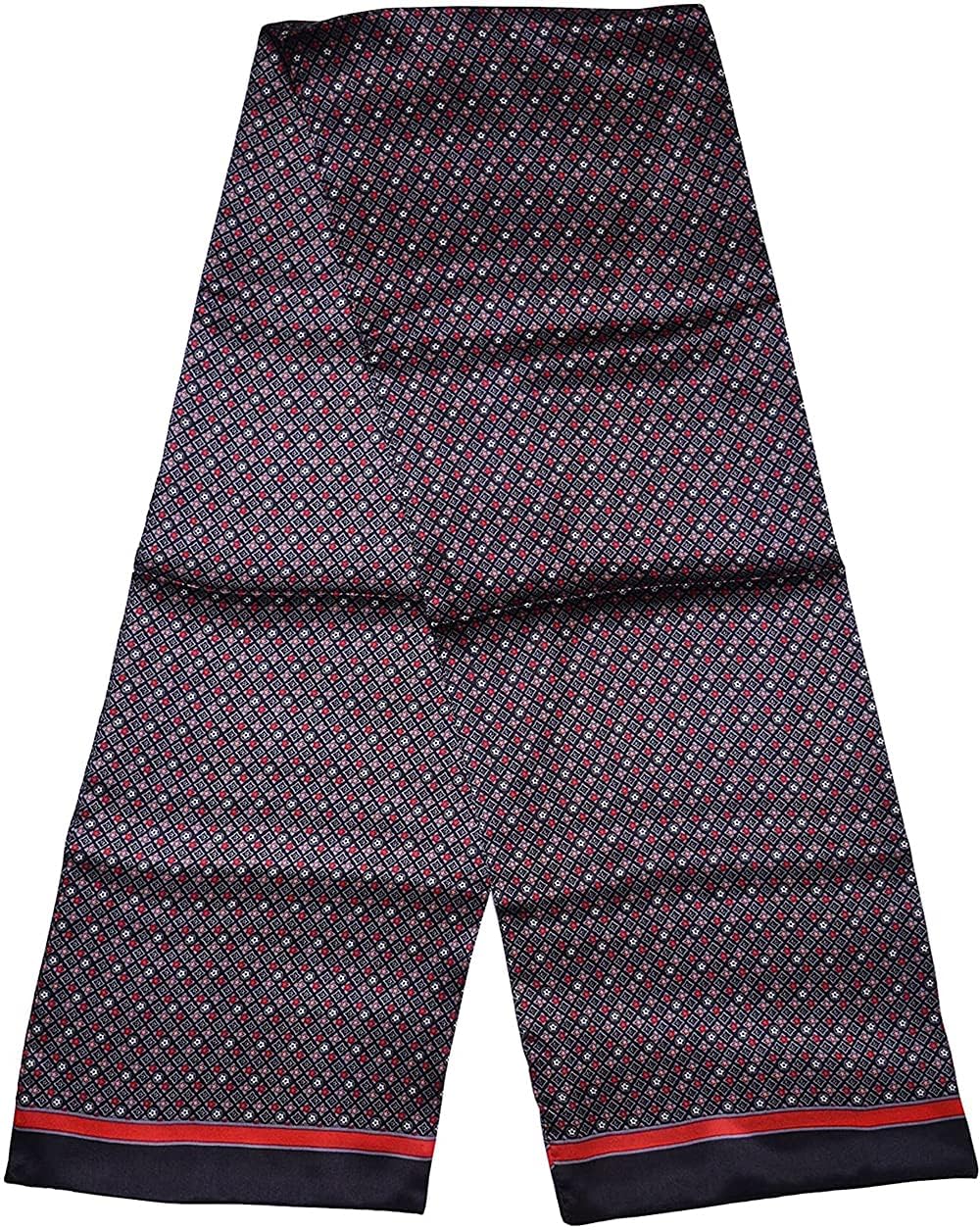 Foulard en Soie Vintage pour Homme, 100% Pure, Motif Classique, Double Couche, imprimé Gentleman