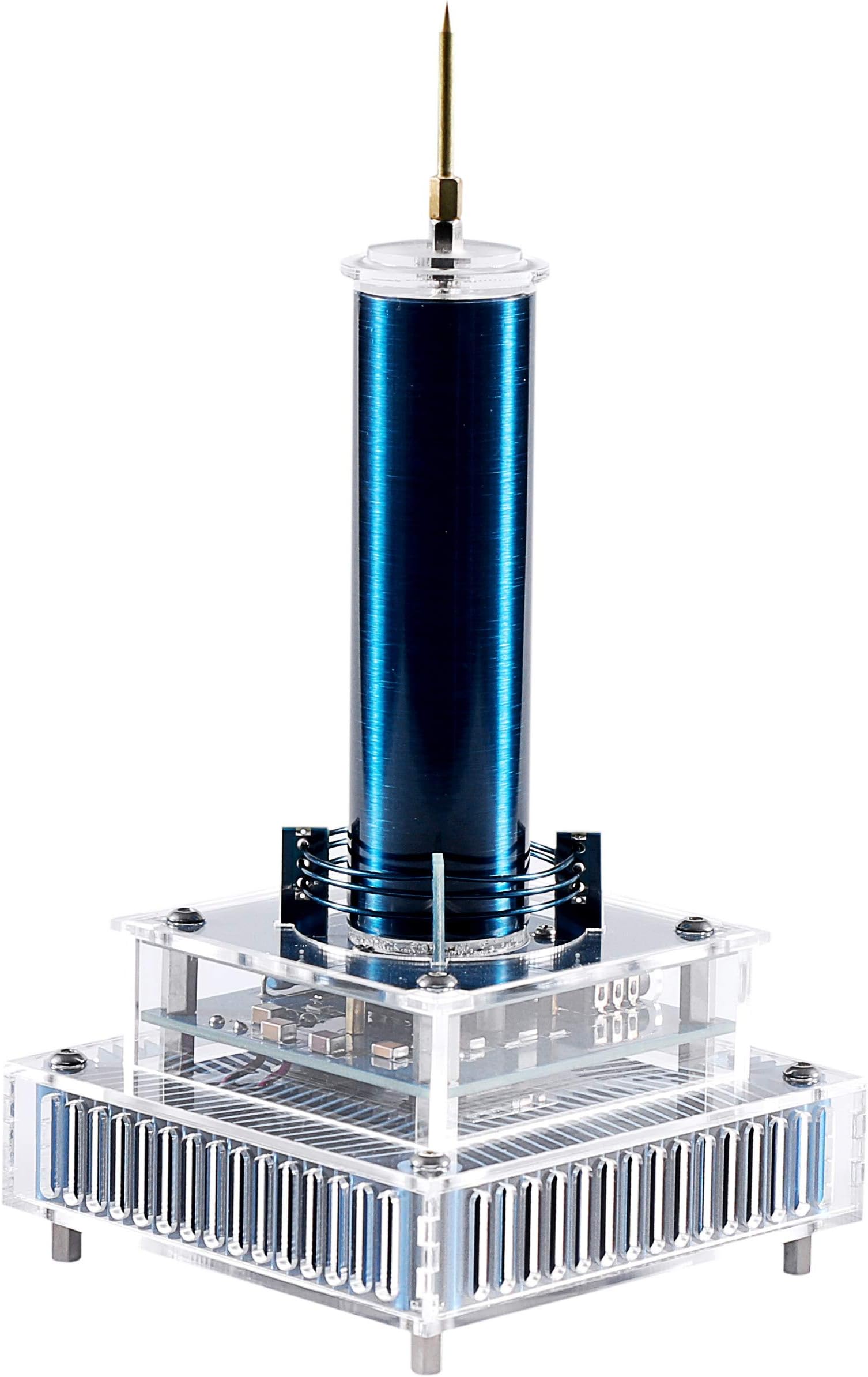 Joytech Music Tesla Coil Acrylic Base Shell Arc Plasma Loudspeaker Wireless Transmission Experiment Desktop Toy Model (YS09)