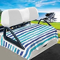 Vista 13 de YOKYHOM Fundas de asiento de carrito de golf, manta de toalla de asiento de carrito de golf de estilo clásico que mantiene el asiento cómodo