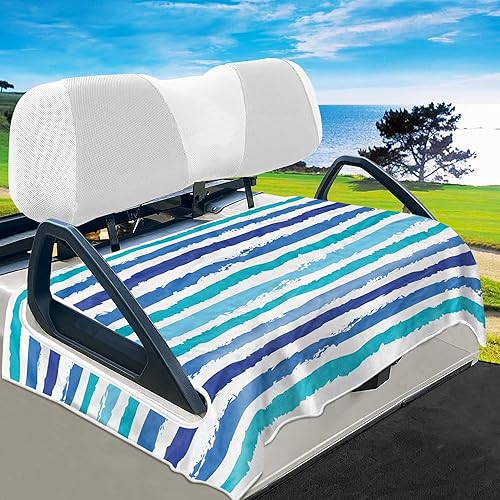 Miniatura 13 de YOKYHOM Fundas de asiento de carrito de golf, manta de toalla de asiento de carrito de golf de estilo clásico que mantiene el asiento cómodo