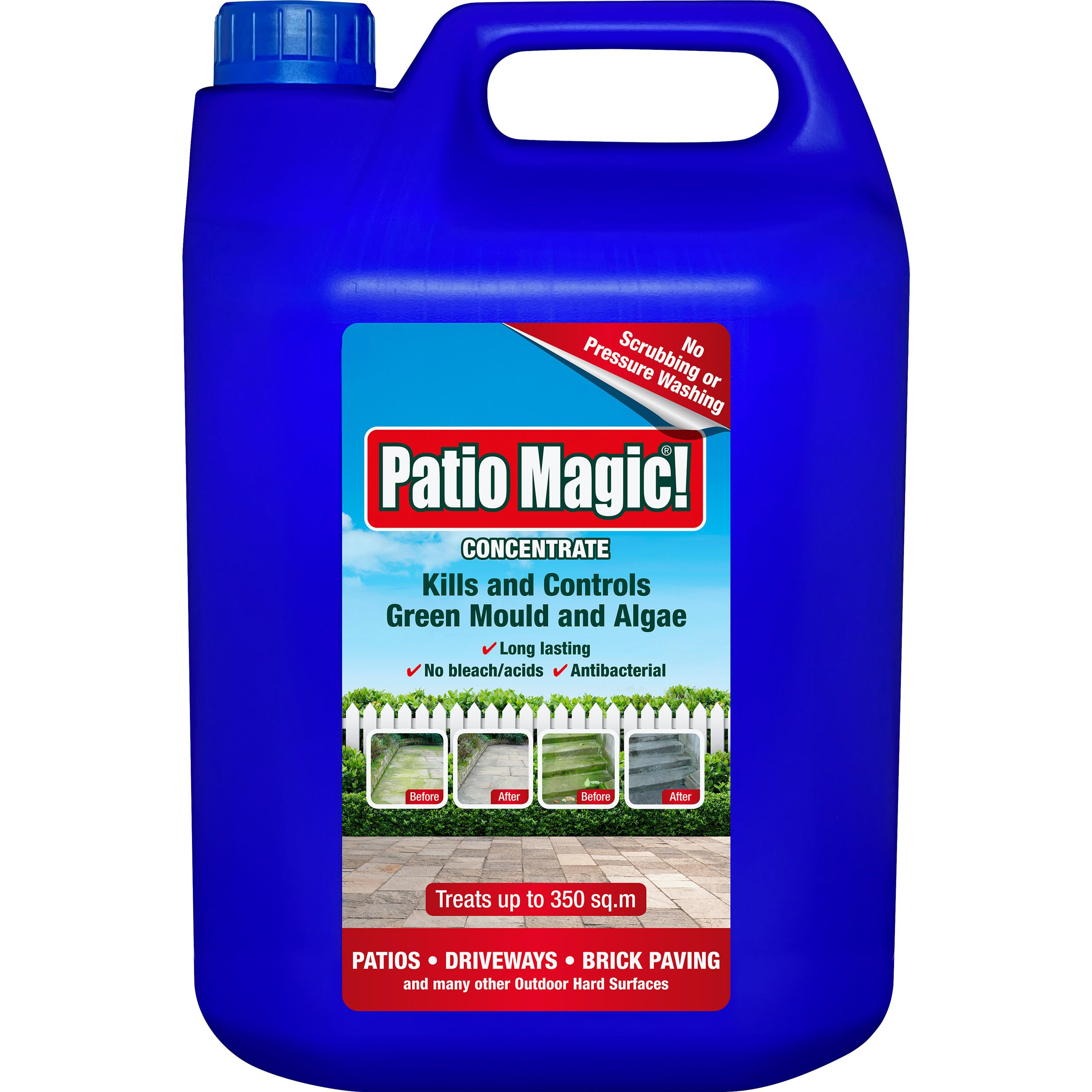 Patio Magic! Concentrate: Ideal for Patios, Paths and Driveways (Kills Algae and Lichens), 5 Litres