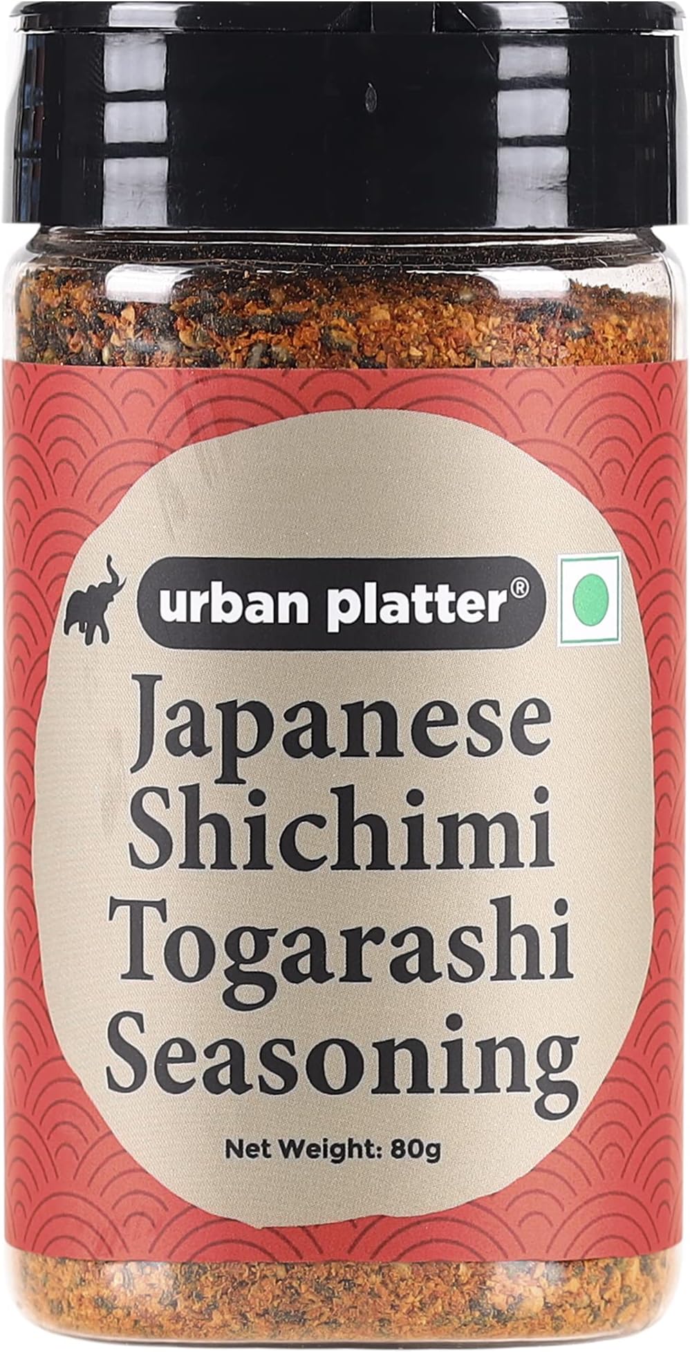 Urban Platter Japanese Nanami Togarashi Seasoning Shaker Jar, 80g / 2.8oz [Signature Blend of 7 Spices]