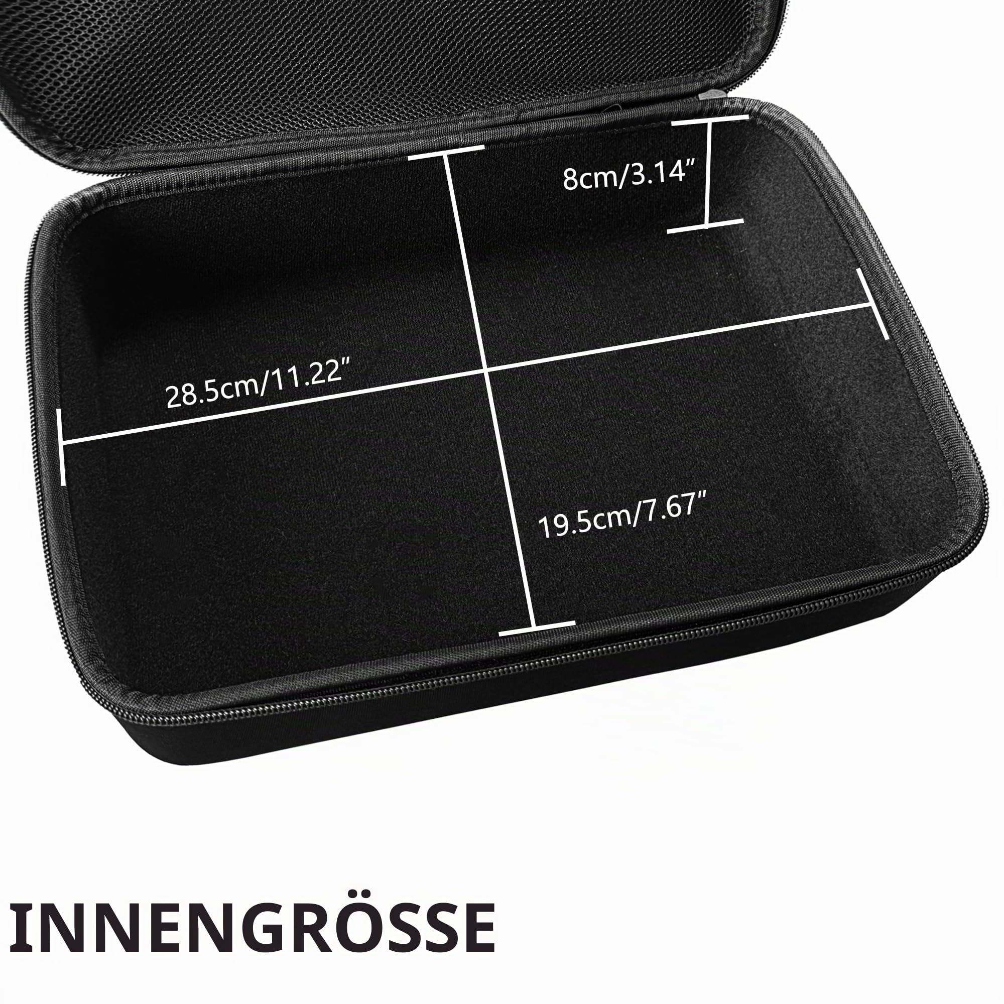 Musiin Audio Samplers Case Compatible with Roland SP-404MKII/404A/404SX | Leichtgängige Doppelreißverschlüsse, geräumige Netztasche oben für Zubehör, komfortabler Tragegriff – für einfacheres Reisen