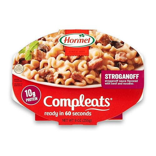 HORMEL COMPLEATS - Lomo con salsa Stroganoff para microondas, 9 onzas (paquete de 6)