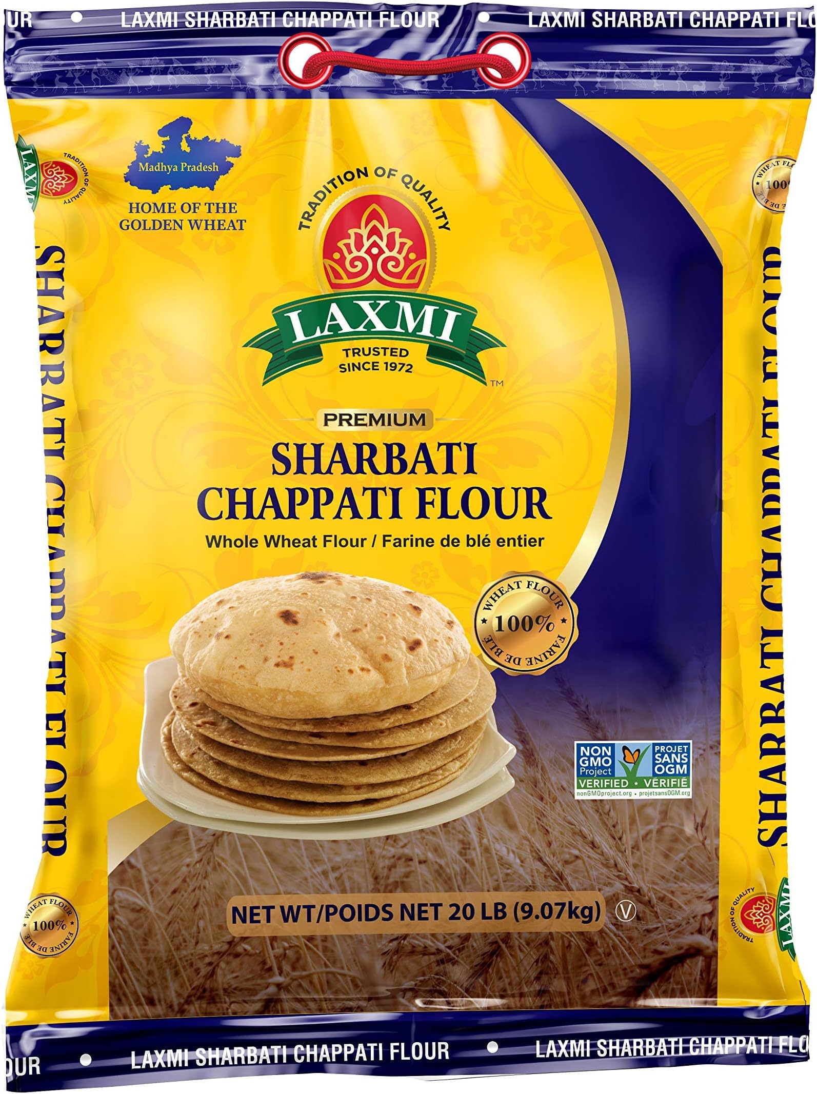 Sharbati Chapti Flour 20 Lbs