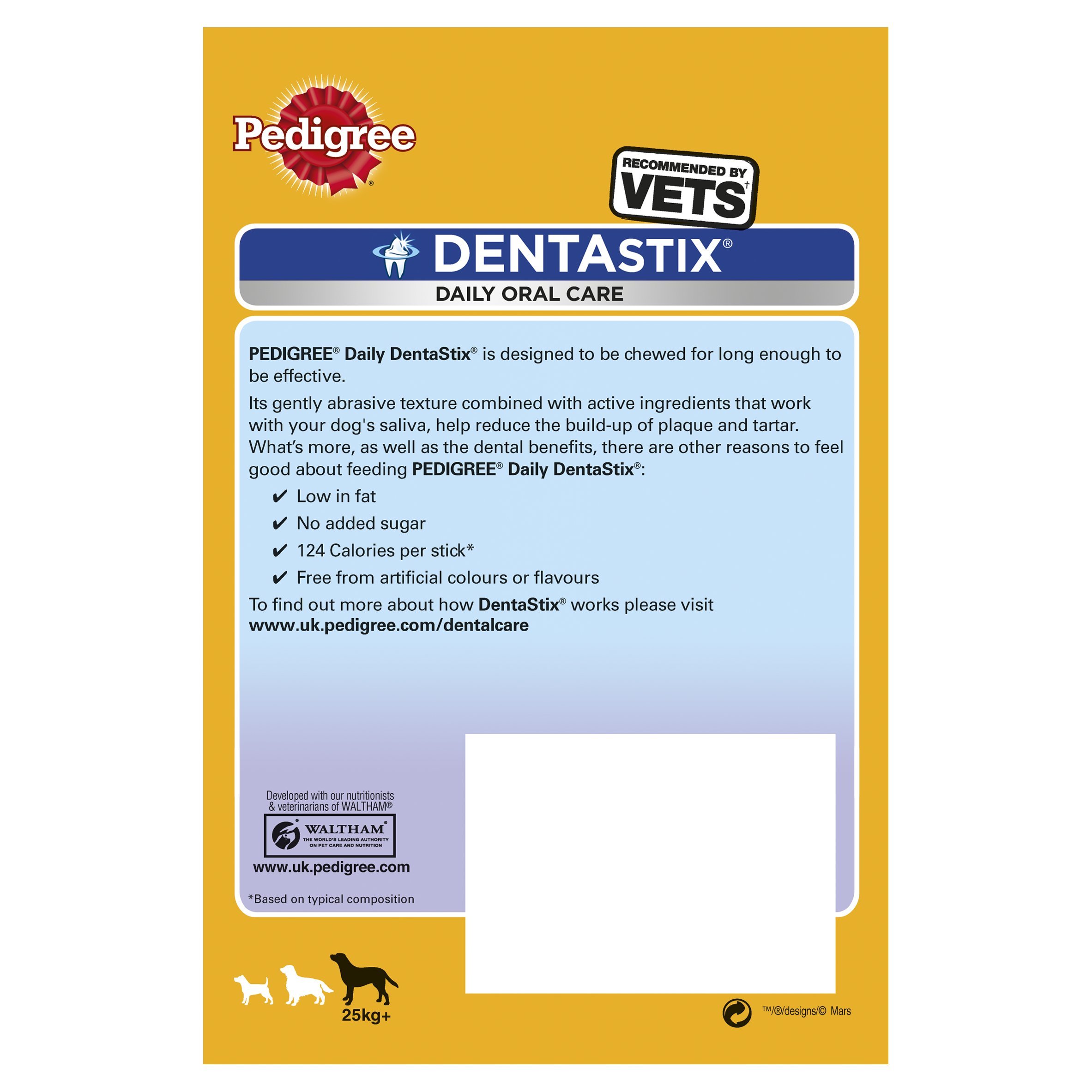 Pedigree Dentastix Daily Oral Care Dental Chews Cane Grande 56 Bastoncini 8 x 270g