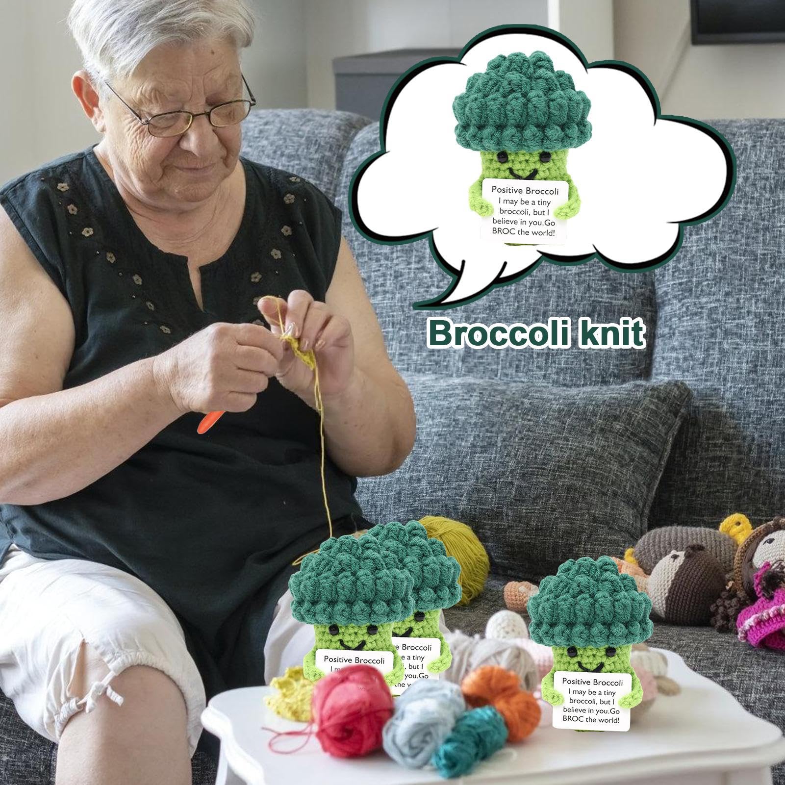 Positive Motivante Brocoli Jouet Déco Bureau Étudiant Enseignant Infirmier Anniversaire Noël
