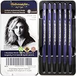Crayons de charbon pur sans bois - Set Équivalent à 25+ Crayons réguliers - Ultra Noir - Cohérence lisse sur tous les papiers de dessin