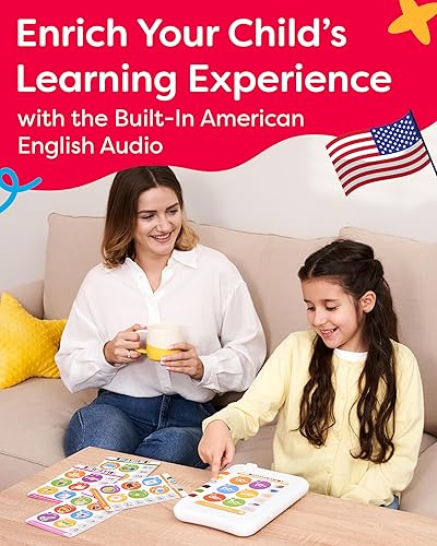 Miniatura 7 de Bloc de aprendizaje lógico para niños y tarjetas flash parlantes para niños de 4 a 8 años - Tableta educativa para niños sin pantalla - Juego