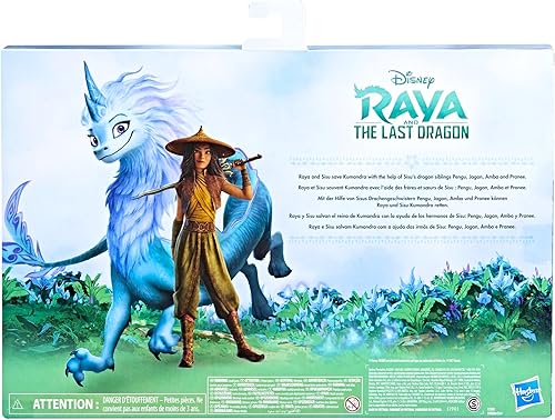 Miniatura 3 de Disney Princess Paquete familiar Raya and The Last Dragon Sisu, incluye 5 juguetes de dragón y muñeca Raya, juguetes para niños de 3 años en adelante