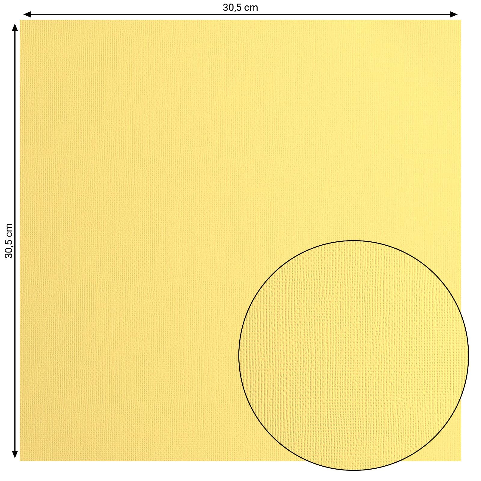 Florence Cardstock Textured, Coloured Card Making Supplies 12 x 12 inch, Yellow, 20 Sheets - Image 2